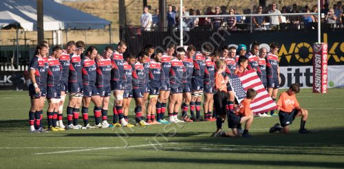 USA Rugby during the National Anthem